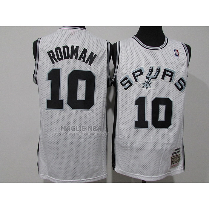 Maglia
 Dennis Rodman NO 10 San Antonio Spurs Mitchell & Ness 1983-84 Bianco
